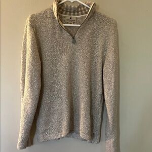 Woolrich Women's Cream Zip-Up Sweater